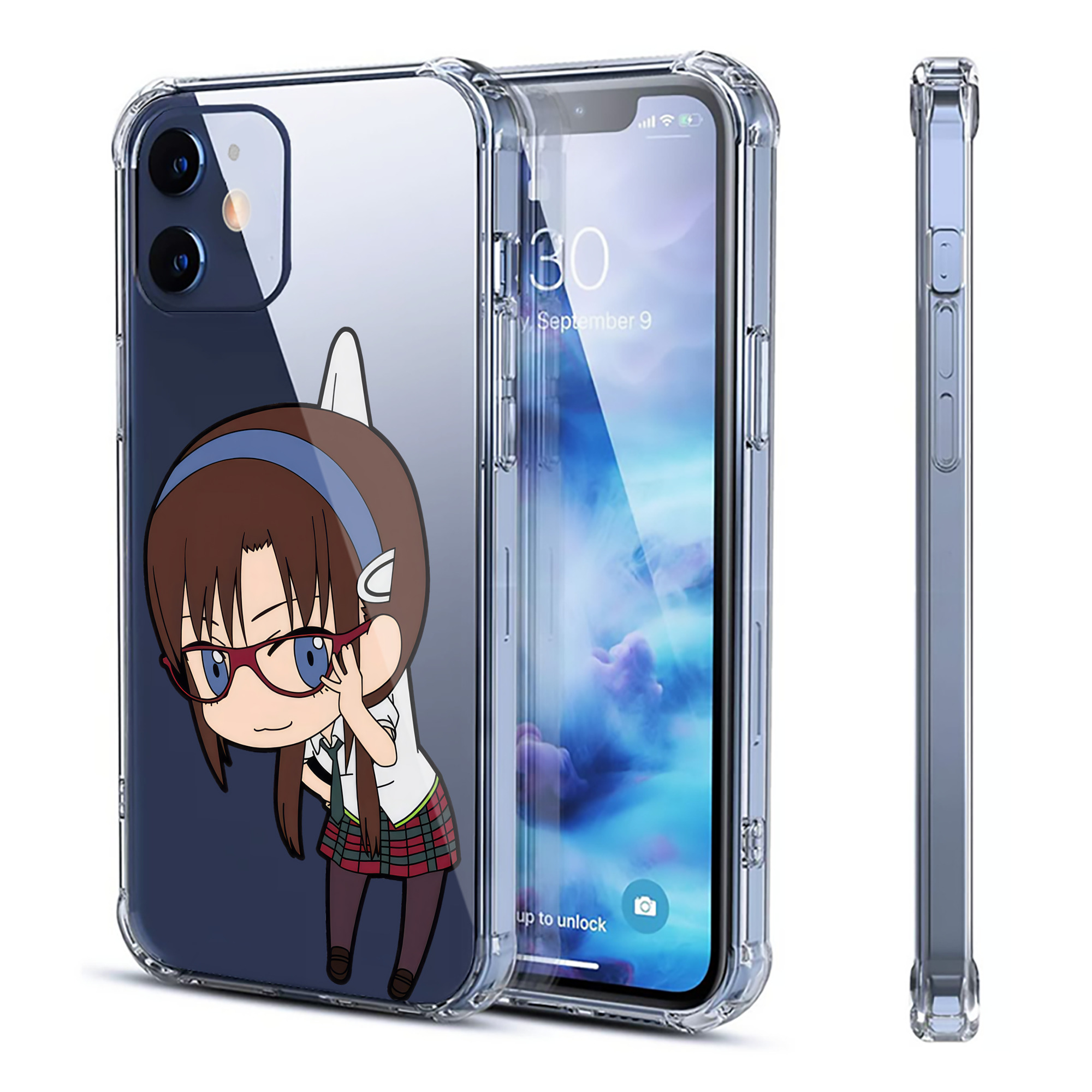 （画像用） EVA 新世紀エヴァンゲリオン 【iPhone 12シリーズ対応】透明スマホケース（クリアソフトケース）